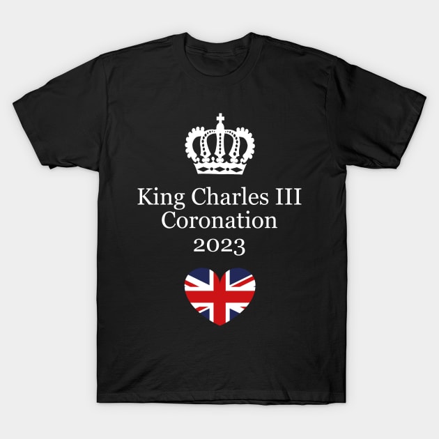 King Charles Coronation 2023 T-Shirt by Boo Face Designs